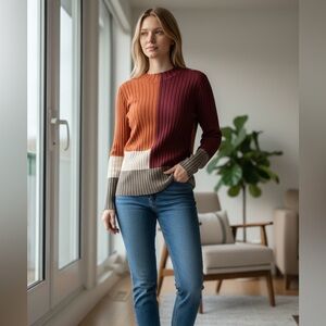 Liverpool Multicolor Ribbed Sweater